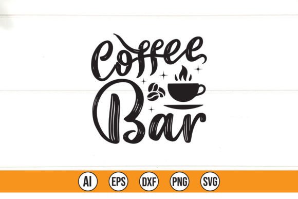 Coffee Bar Graphics for T-Shirt Designs