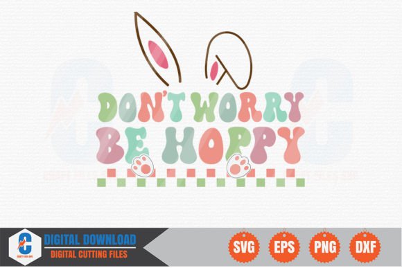 Don't Worry Be Hoppy Retro SVG Graphics
