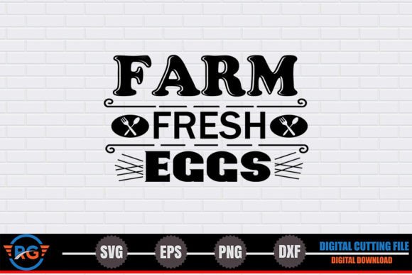 Farm Fresh Eggs SVG: Graphics for Crafts & Content