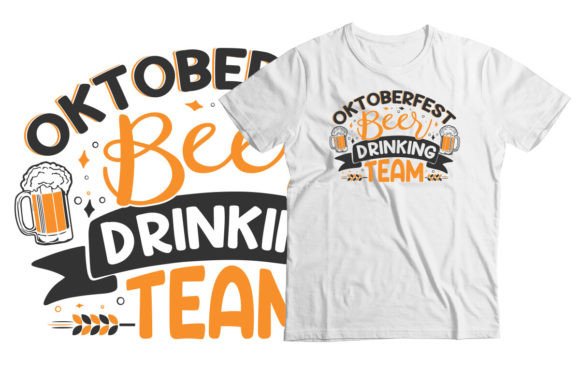 Octoberfest Beer Drinking Team Festival Graphics and T-Shirt Designs