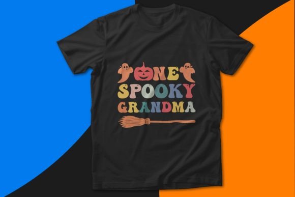 Spooky Grandma Halloween T-Shirt Design