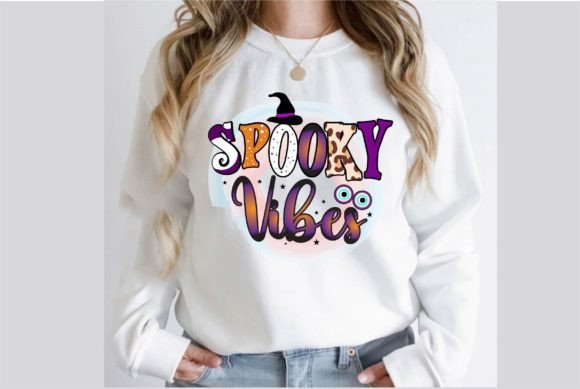 Spooky Vibes Sublimation T-Shirt Design