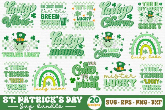 St. Patrick's Day Retro SVG Bundle
