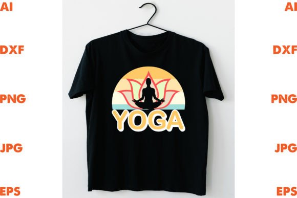 Yoga Graphics for T-Shirt Designs